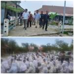 Foto : Ketua Umum Binjai City FC didampingi Pelatih Kepala Saktiawan Sinaga bersama Kepala Sekolah SMU 6 Sujarno, Para Guru dan Siswa SMU Negri 6 saat diabadikan.