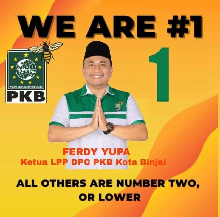 Foto : Ketua LPP DPC PKB Kota Binjai, Ferdy Yupa saat diabadikan. (tabloidpolmaspoldasu.com/Ist)
