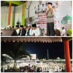 Foto : Wakapoldasu Brigjen Jawari diabadikan saat menghadir acara Binjai Bersholawat. (tabloidpolmaspoldasu.id/Ist)